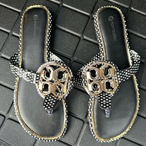 NEW Tory Burch Miller Polka Dot Sandals Size 9